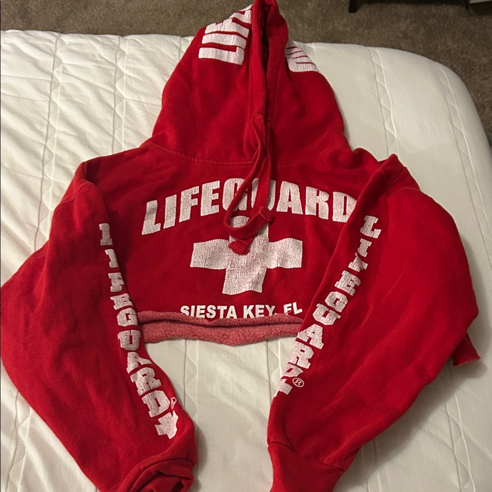 Red Lifeguard Hoodie